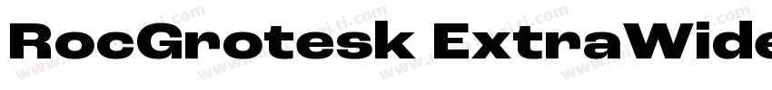 RocGrotesk ExtraWideExtraBold字体转换